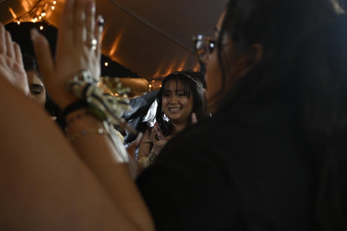 Guests dance to the music at the Silver Lakes 2024 prom.