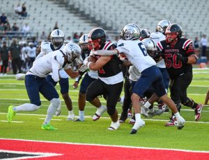 Isaac Costello runs for the touchdown during the first football game of the season against Silverado High School on August 23, 2024. "It felt good to get the first score of the year for my team and to set the tone for the rest of the game," Costello said.